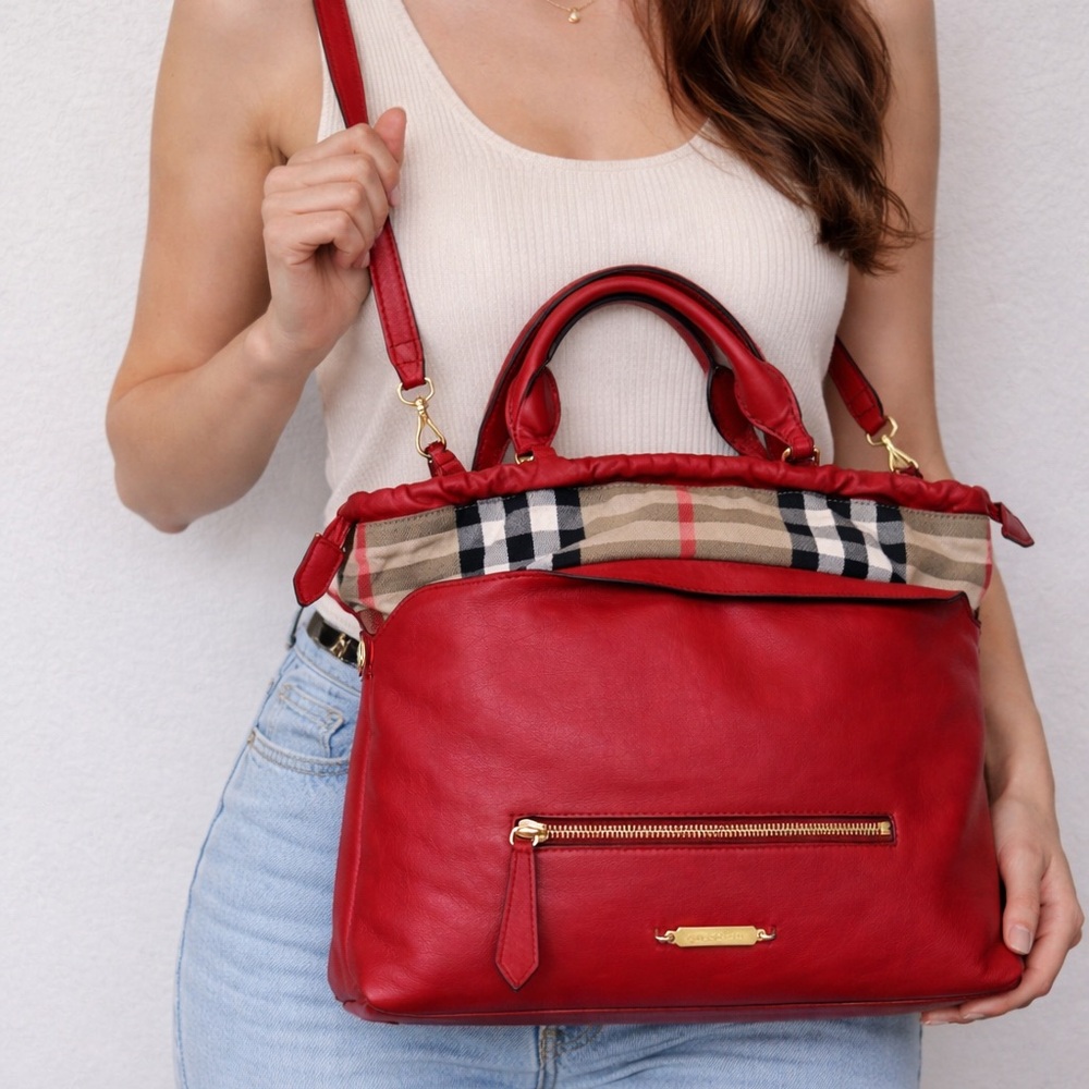 Burberry Vermelho Bolsa Big crush - Picture 11 of 12
